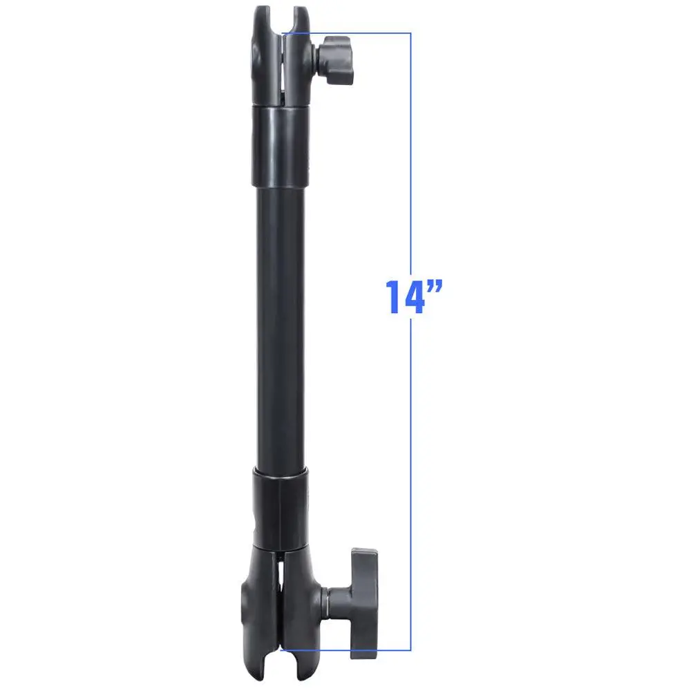 Ram Mount 14" Long Extension Pole W/1" And 1.5" Single Open Socket [Rap-Cb-201-14U] 1