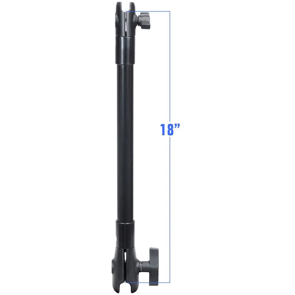 Ram Mount 18" Long Extension Pole W/1" And 1.5" Single Open Sockets [Rap-Cb-201-18U] 1