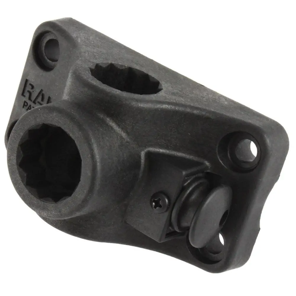Ram Mount Ram-Rod Combination Bulkhead/Flat Surface Base W/Plunger F/Spline Posts [Ram-114Bmpu] 1