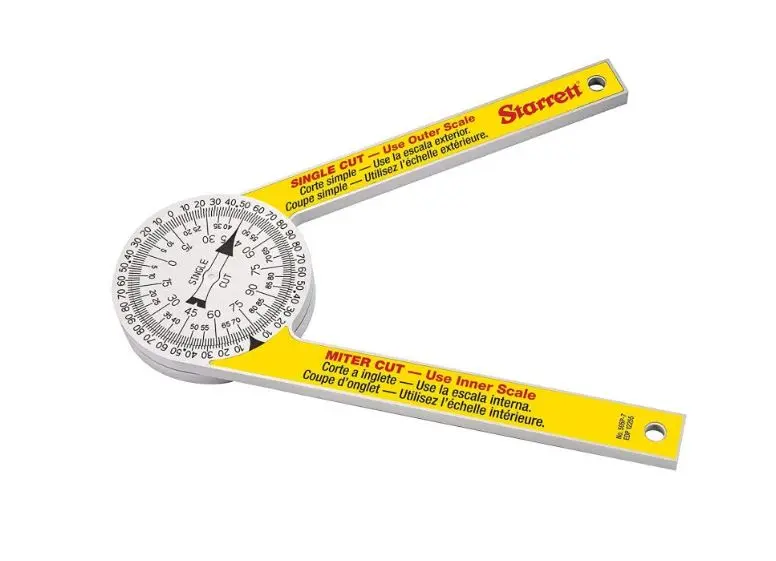 Starrett Plastic Mitre  Protractor 180Mm 505P-7 1