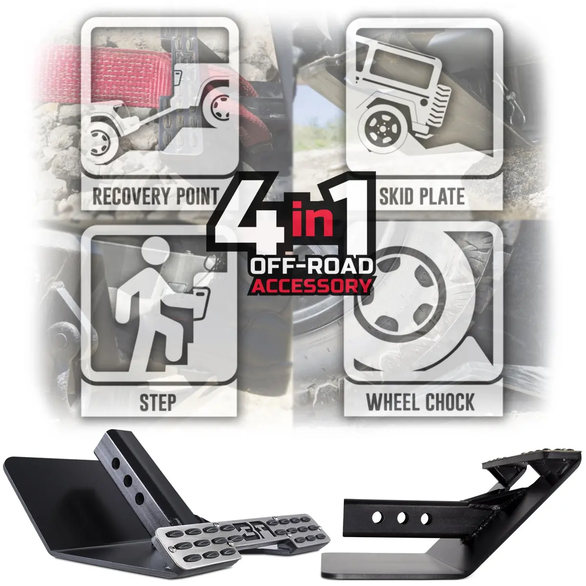 Body Armor 4X4 Backbone 4 In 1 Off-Road Accessory Tool 1