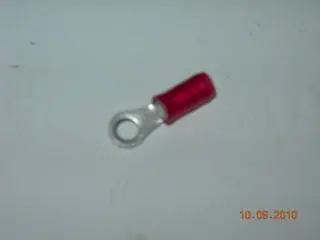 Terminal, Ring - 22-18 Awg - #6 Stud - Red Nylon Insulated 1