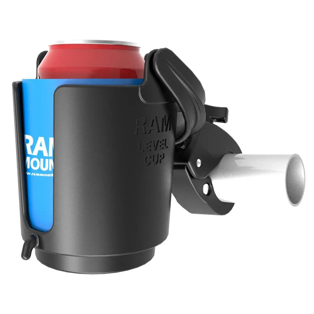 Ram Mount Tough-Claw Mount W/Self-Leveling Cup Holder [Ram-B-132-400U] 1