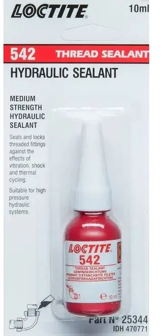 Loctite 542 Hydraulic Fast Cure Thread  Sealant 10Ml  542-010Ml/Loctite 1