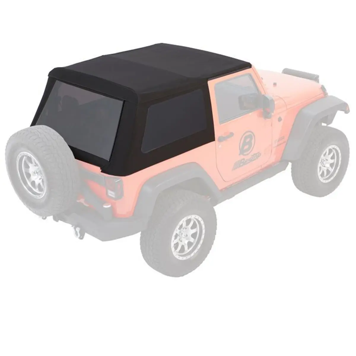 Bestop Trektop Nx Glide Convertible Soft Top For 2007-2018 Jeep Wrangler Jk 1