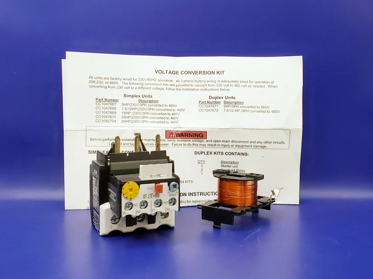 Cc1047667: Kit,Conversion,5Hp,460V/3Ph,Baldor/Eaton 1
