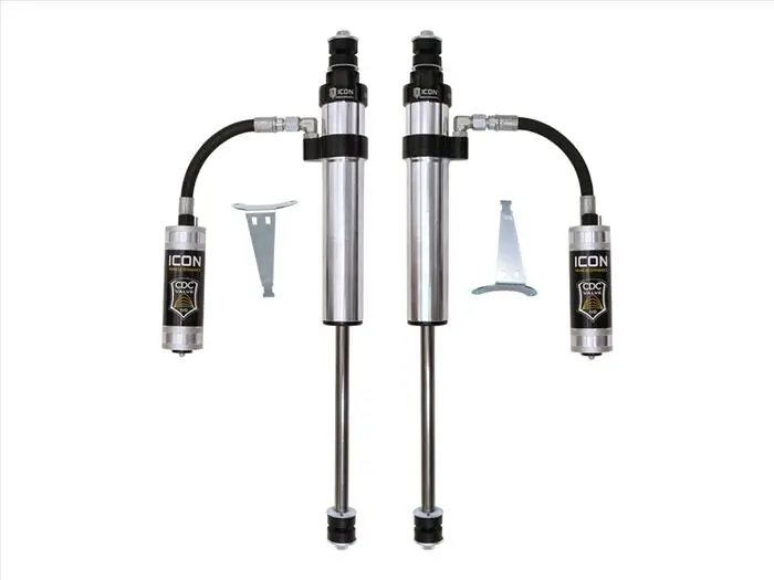 Icon Vehicle Dynamics 2.5 V.S. Front Adjustable Remote Reservoir Shocks W/ Cdcv (0-3" Lift)  For '91-'07 Toyota Land Cruiser 80/100 Series 1