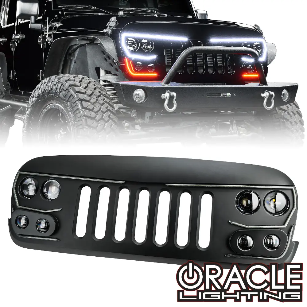 Oracle Lighting Vector Pro Series Led Grill For 07-18 Jeep Wrangler Jk / Jku 1