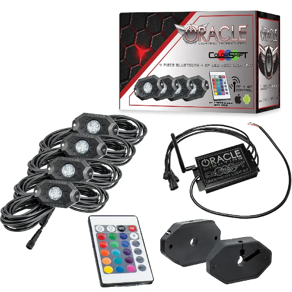 Oracle Lighting Colorshift Underbody Wheel Well Led Rock Light Kit - 4 Piece 1