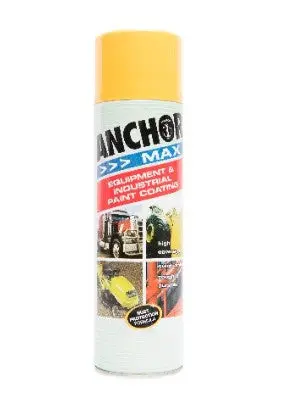 Anchormax Golden Safety Yellow Spray Can Paint 400Gm 58345 1