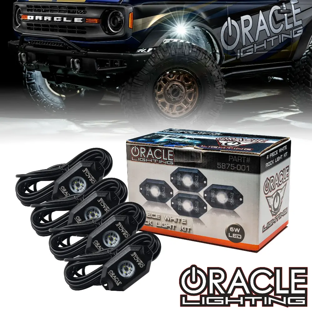 Oracle Lighting White Led Underbody Wheel Well Rock Light Kit - 4 Piece 1