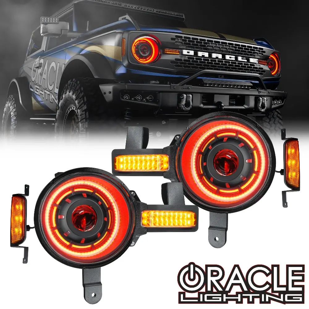 Oracle Lighting Oculus™ Colorshift Bi-Led Projector Headlights - For '21-'25 Ford Bronco 1