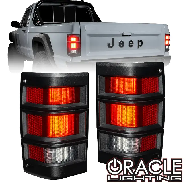 Oracle Lighting Led Tail Lights (Standard Red Lens) For '86-'92 Jeep Comanche Pickup 1