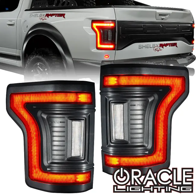 Oracle Lighting Flush Mount Led Tail Lights (Standard Red Lens) For '15-'20 Ford F150 1