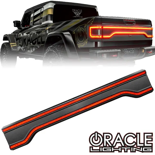 Oracle Lighting Flush Style Led Tailgate Panel Light (Standard Red Lens) For '20-Newer Jeep Gladiator Jt 1