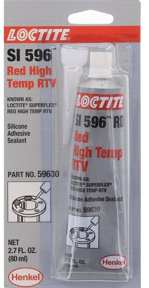 Loctite Si 596 Red Superflex Rtv  Silicone Adhesive Sealant  80Ml Si-596-080Ml/Loctite 1