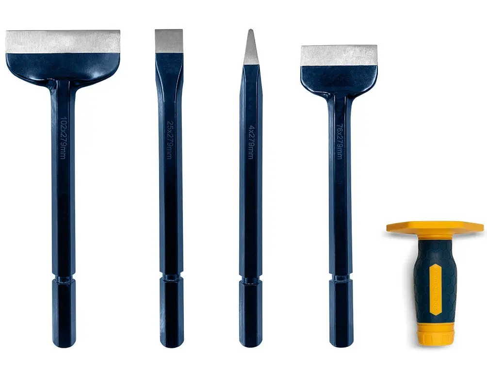 Mumme Bolster And Chisel Kit 4 Pieces With Interchangeable Grip 5Bolsterkit 1