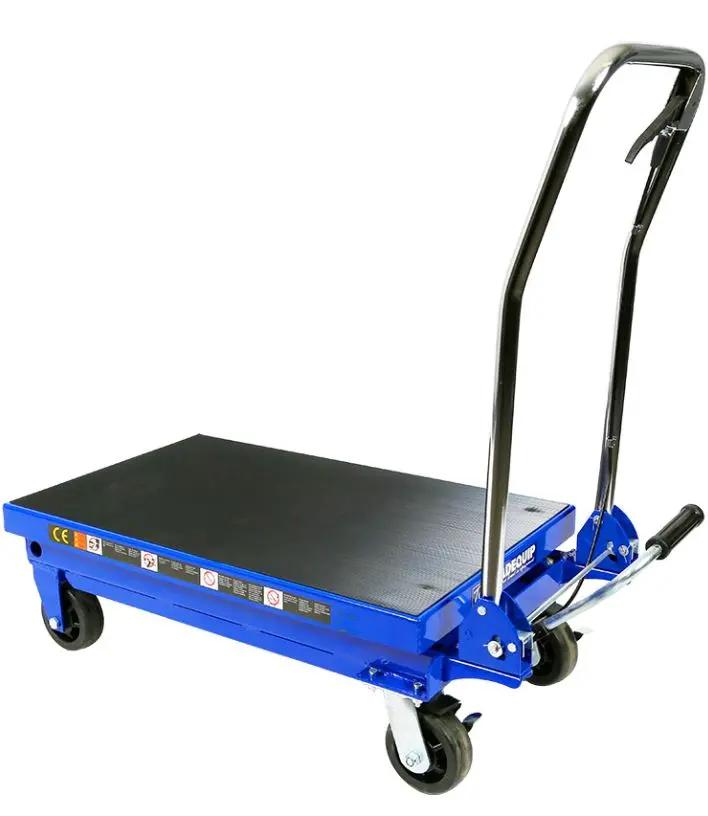 Tqb Scissor Lift Workshop Trolley 450Kg Folding Handle 6003T 1