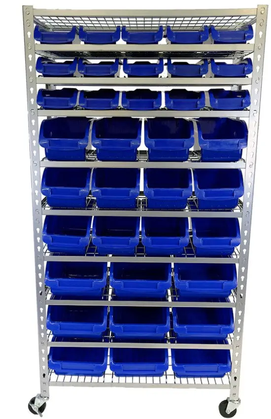 Tqb Parts Storage Bin Rack Hd10 36 Bin 6054 1