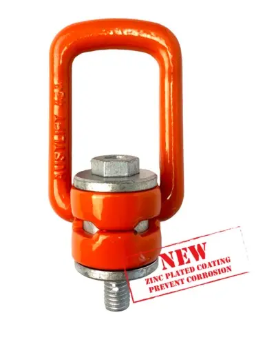Austlift Swivel Lifting Point Long Thread With Nut 8Mm/0.3T 76Mm Thread Length 605508 1