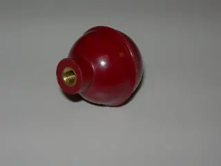 Knob, 1 1/16" Od - 10-32 Thread - Red 1