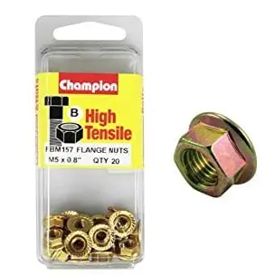Champion Blister Flange Nuts M5 X 8”-Fbm157 1