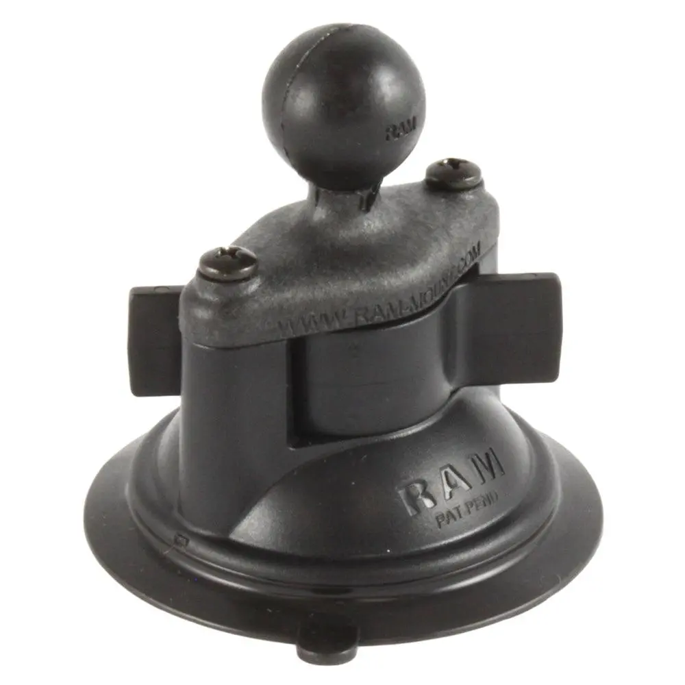 Ram Mount Composite 3.25" Diameter Suction Cup Base W/1" Ball [Rap-B-224-1U] 1