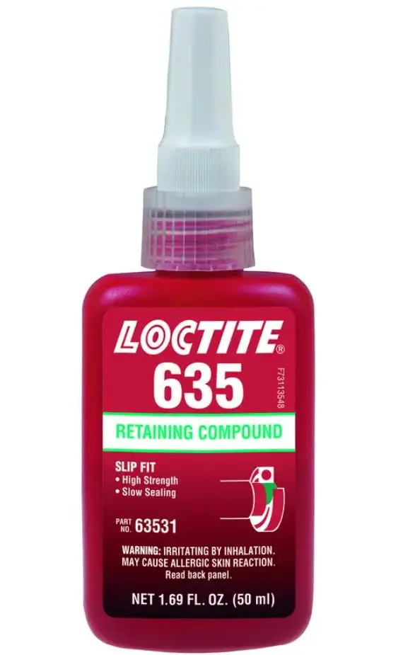 Loctite 635  Retaining Compound High Strength Slow Cure 50Ml Bottle  635-050Ml/Loctite 1