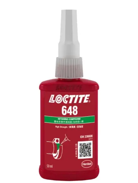 Loctite 648 Retaining Compound High Strength Fast Cure 50Ml Bottle 648-050Ml/Loctite 1