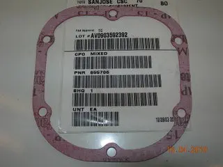 Gasket, Rocker - C65/300 1