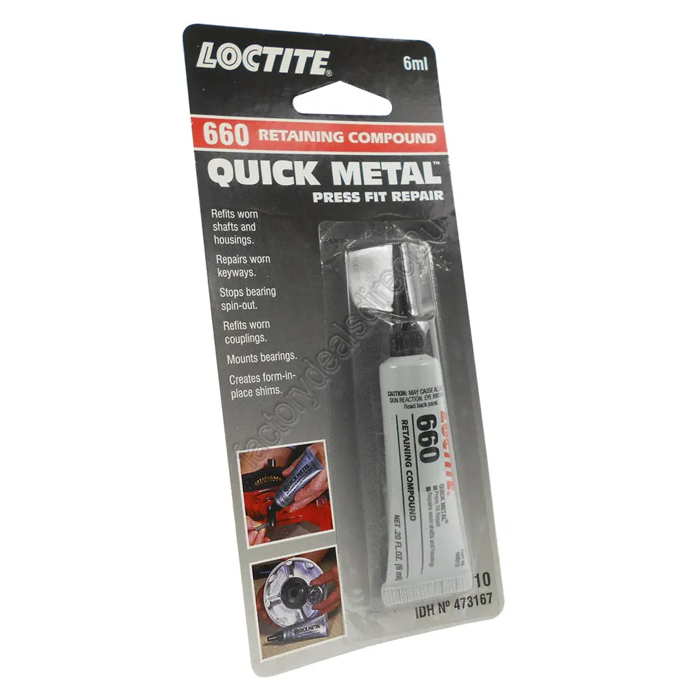 Loctite 660 Quick Metal Press Fit Repair  6Ml Tube 660-006Ml/Loctite 1