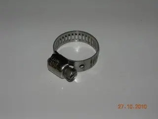Clamp, Worm Drive - Hose - Miniature - Breeze - 7/16" To 25/32" - Stainless Band/Hex Screw 1