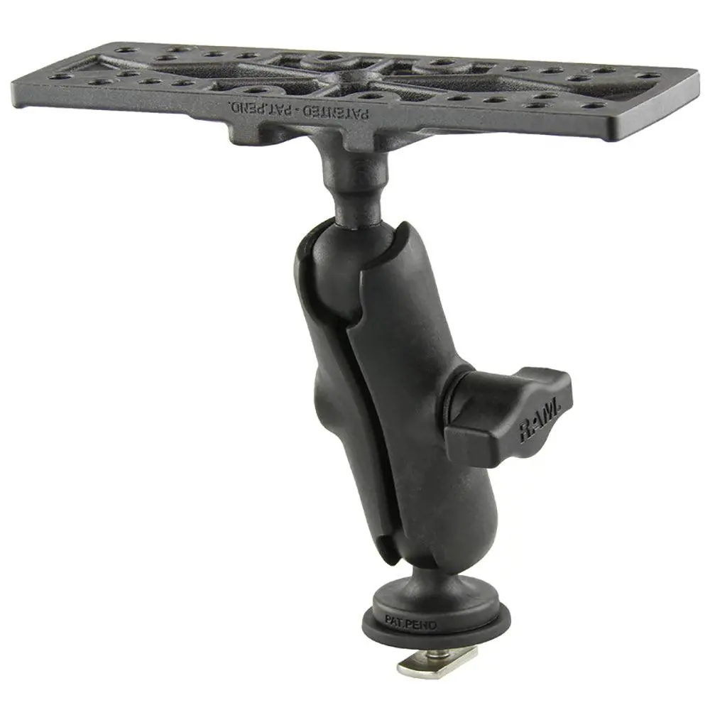 Ram Mount Ram Composite 1" Ball Mount With 6.25" X 2" Rectangular Plate  Track Ball Base [Rap-B-111B-354-Tra1u] 1