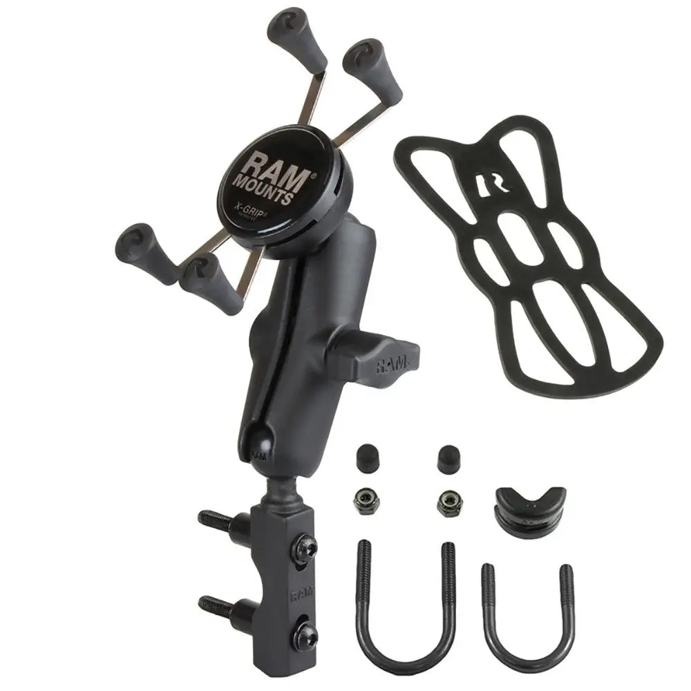 Ram Mount Combination Brake/Clutch Reservoir U-Bolt Mount W/Universal X-Grip Cell/Iphone Cradle [Ram-B-174-Un7u] 1
