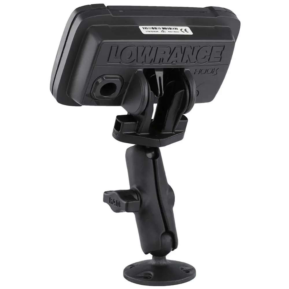 Ram Mount B Size 1" Composite Fishfinder Mount For The Lowrance Hook2 Series [Rap-B-101-Lo12] 1
