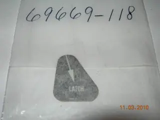 Placard, Door Panel - Pa28 1