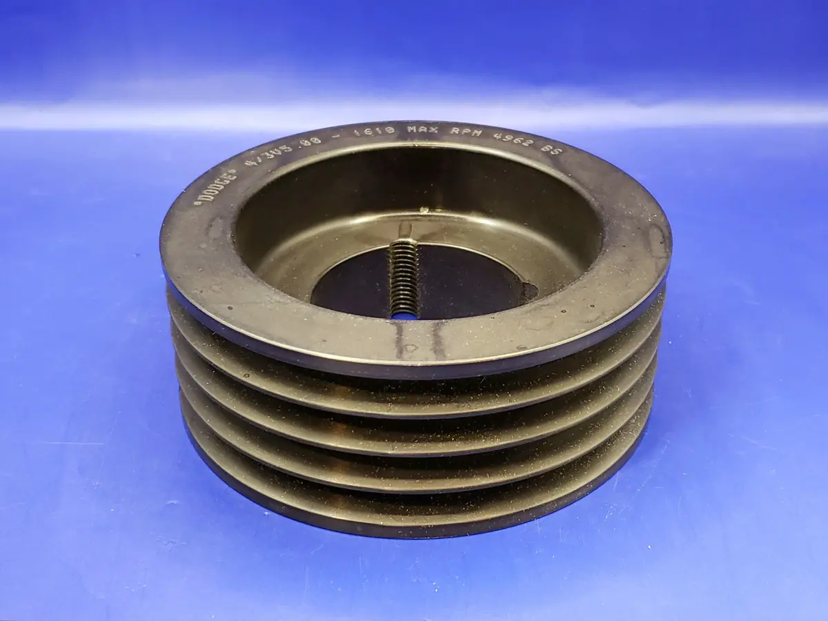 73N43v50: Sheave,3V,4Grv,5.0 Dia,Taperlock Bushing 1