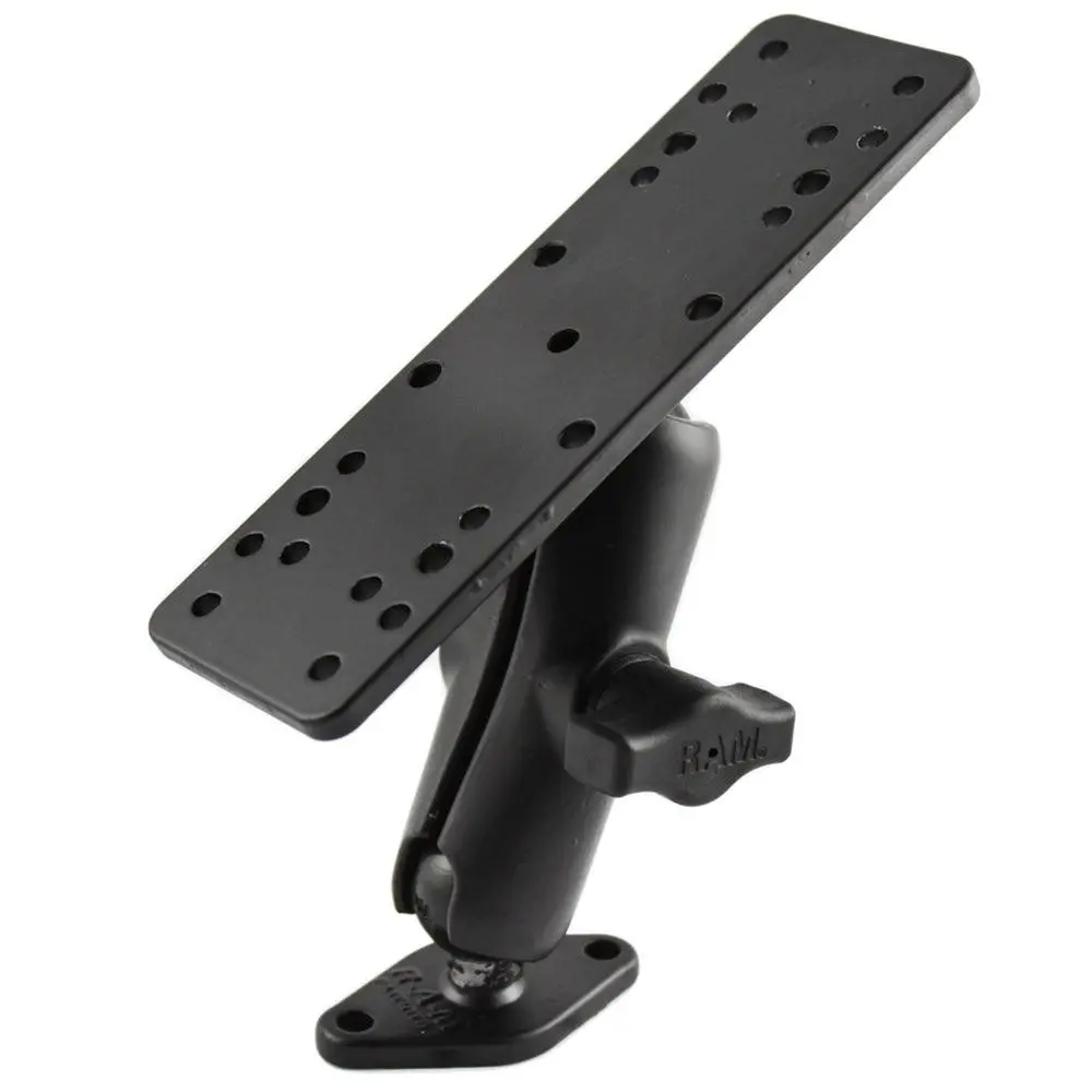 Ram Mount 1" Ball Mount W/6.25" X 2" Rectangle Base  Diamond Base [Ram-B-111-238U] 1