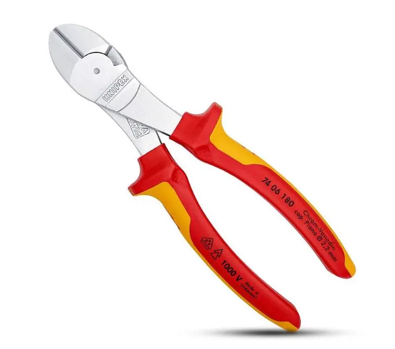 Knipex 180Mm High Leverage Electrical Diagonal Cutter 7406180Sb 1