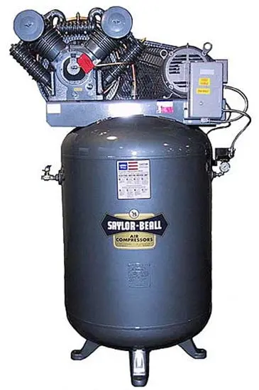 Saylor-Beall Vt-755 - 10 Hp Two Stage Reciprocating Air Compressor, 707 Pump,  34.4 Cfm @ 175 Psi, 845 Rpm 1