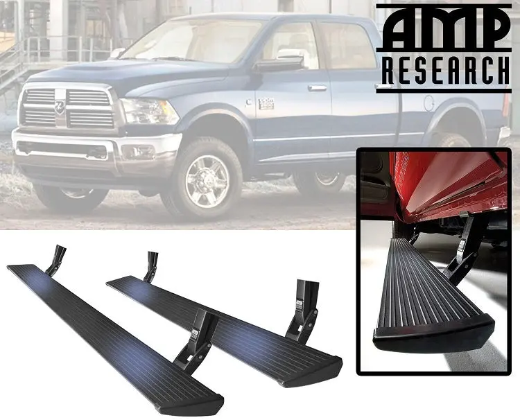 Amp Research Running Board Power Steps For '09-'18 Dodge Ram 1500 & '10-'18 Ram 2500/3500 1