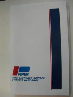 Manual, Piper - Cherokee Cruiser Pa28-140 - 1973 - Pilot's Owner's Handbook 1