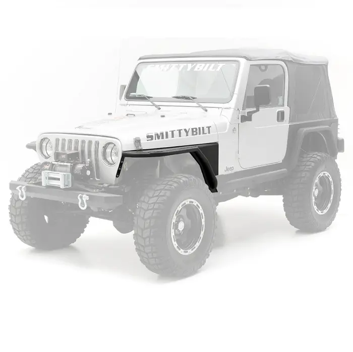 Smittybilt Xrc Front Tube Fenders W/ 3" Flares (Pair) For '97-'06 Jeep Wrangler Tj 1