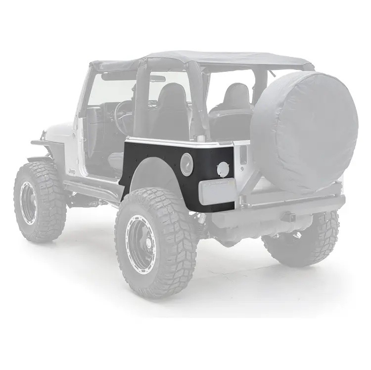 Smittybilt Xrc Rear Corner Guards (Pair) For '97-'06 Jeep Wrangler Tj 1