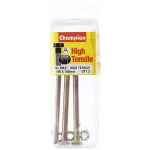 Champion Fully Threaded Set Screws And Nuts 6 X 100Mm- Bm37 1