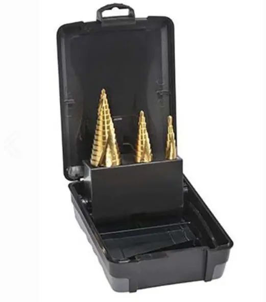 Bordo Saber Essential Hss Tin Coated Spiral Flute Step Drill Set  Metric 8035-S1 1