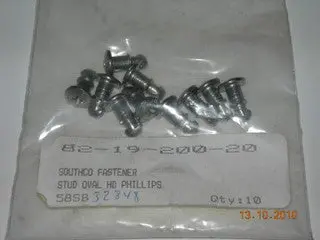 Stud, Southco - Oval Phillips - .198D - .190 To .209 Material - Stainless 1