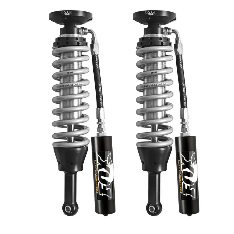 Fox 0-2" 2.5 Factory Series Remote Reservoir Coilovers Pair For 05-23 Toyota Tacoma 1