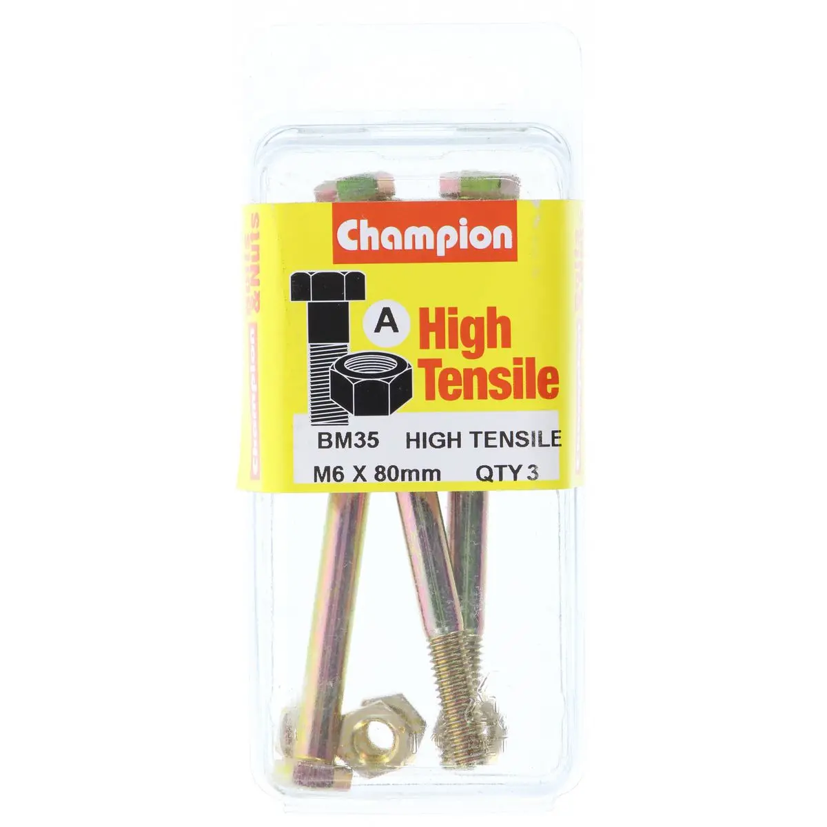 Champion Fully Threaded Set Screws And Nuts 6 X 80Mm- Bm35 1