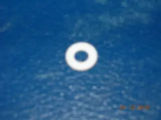Washer, Flat - Fiber - Vulcanized - #8 Hole - .375" Od - .032" Thick - White 1